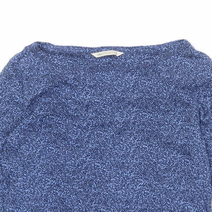 Womens UK Size 12 Marks and Spencer Blue Basic Blouse