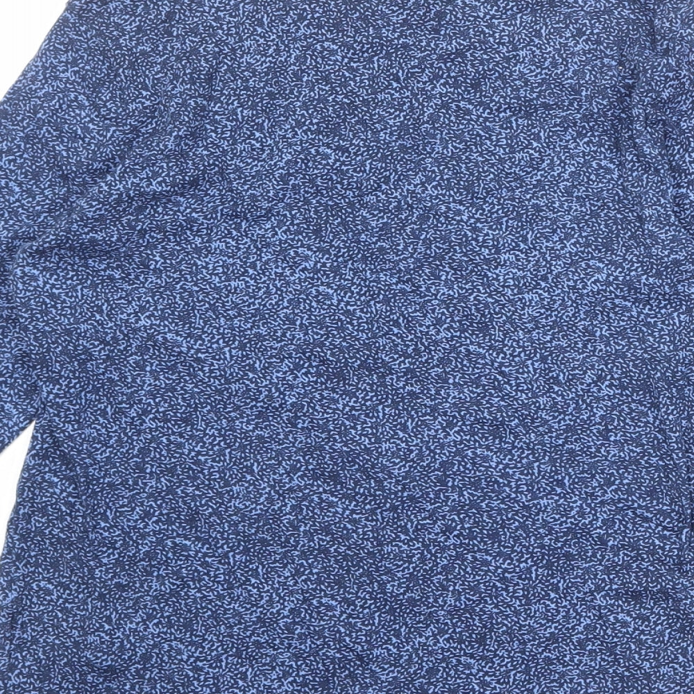 Womens UK Size 12 Marks and Spencer Blue Basic Blouse