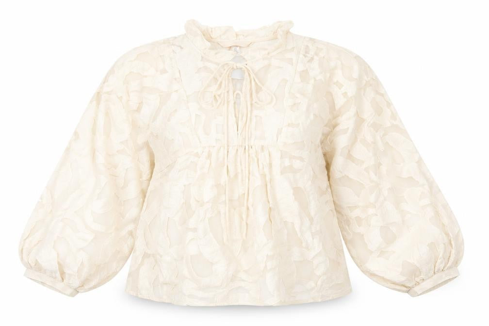 Womens UK Size S H&M Ivory Basic Blouse