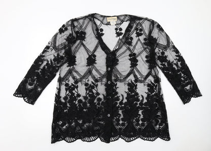 Womens UK Size M Miss Selfridge Black Jacket