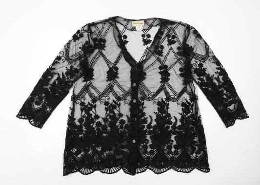Womens UK Size M Miss Selfridge Black Jacket