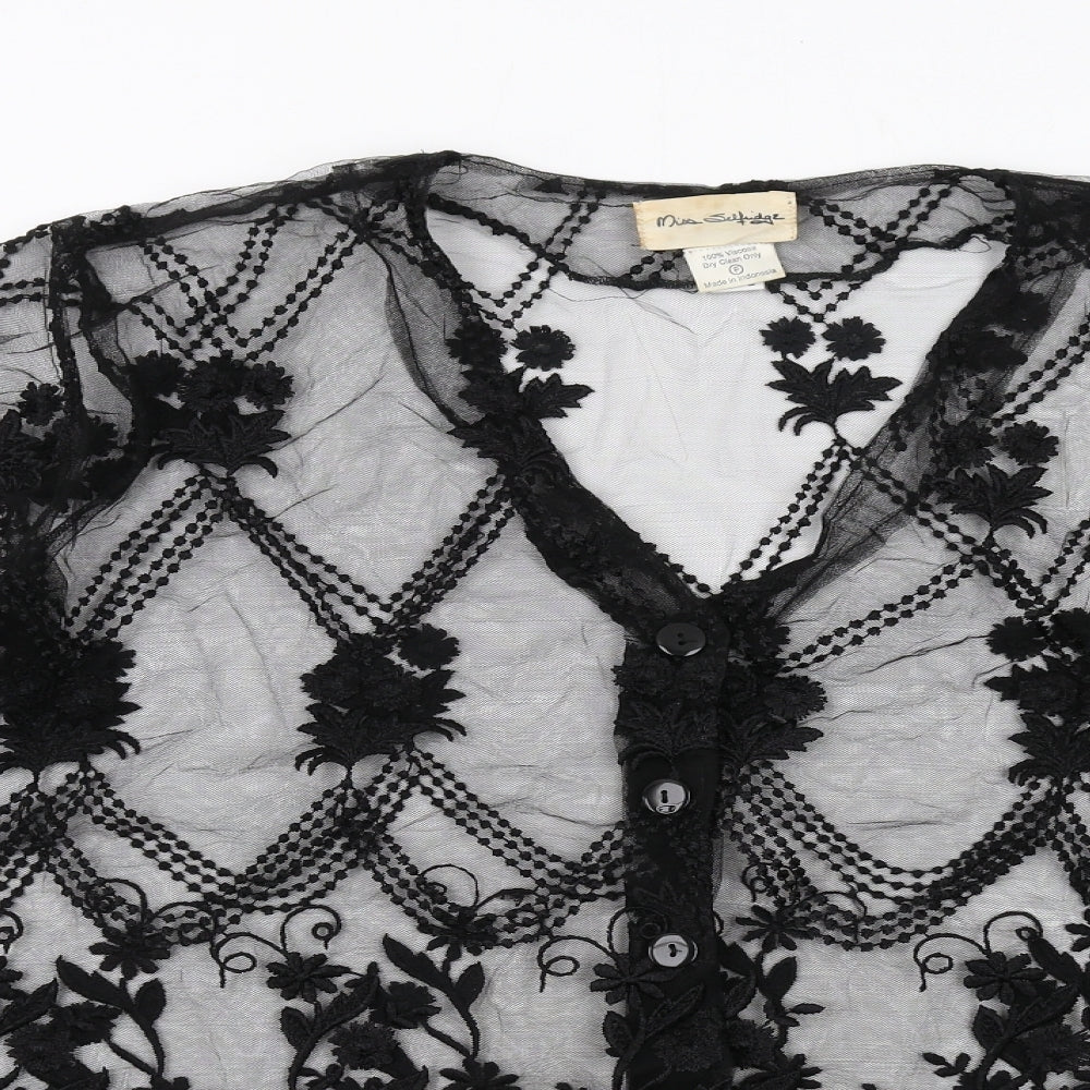 Womens UK Size M Miss Selfridge Black Jacket