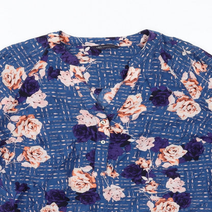 Womens UK Size 8 Marks and Spencer Blue Basic Blouse