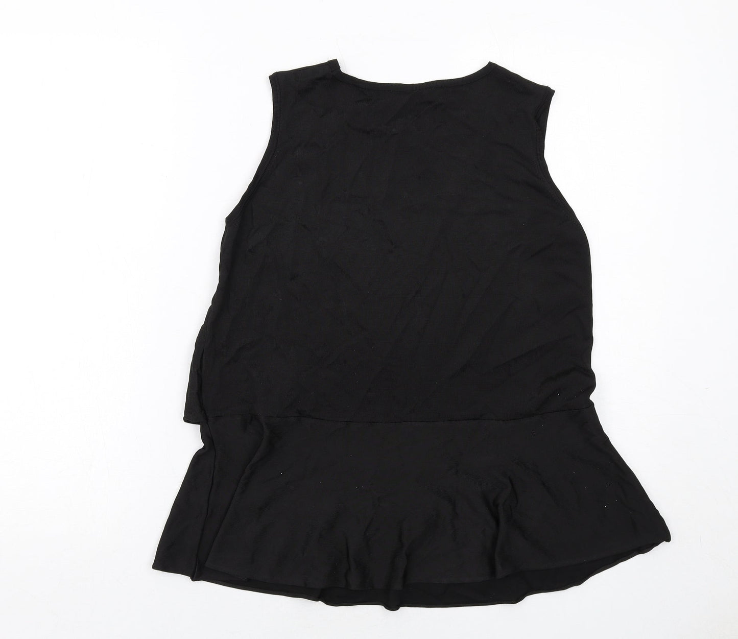Womens UK Size 10 Marks and Spencer Black Basic Tank