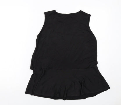Womens UK Size 10 Marks and Spencer Black Basic Tank