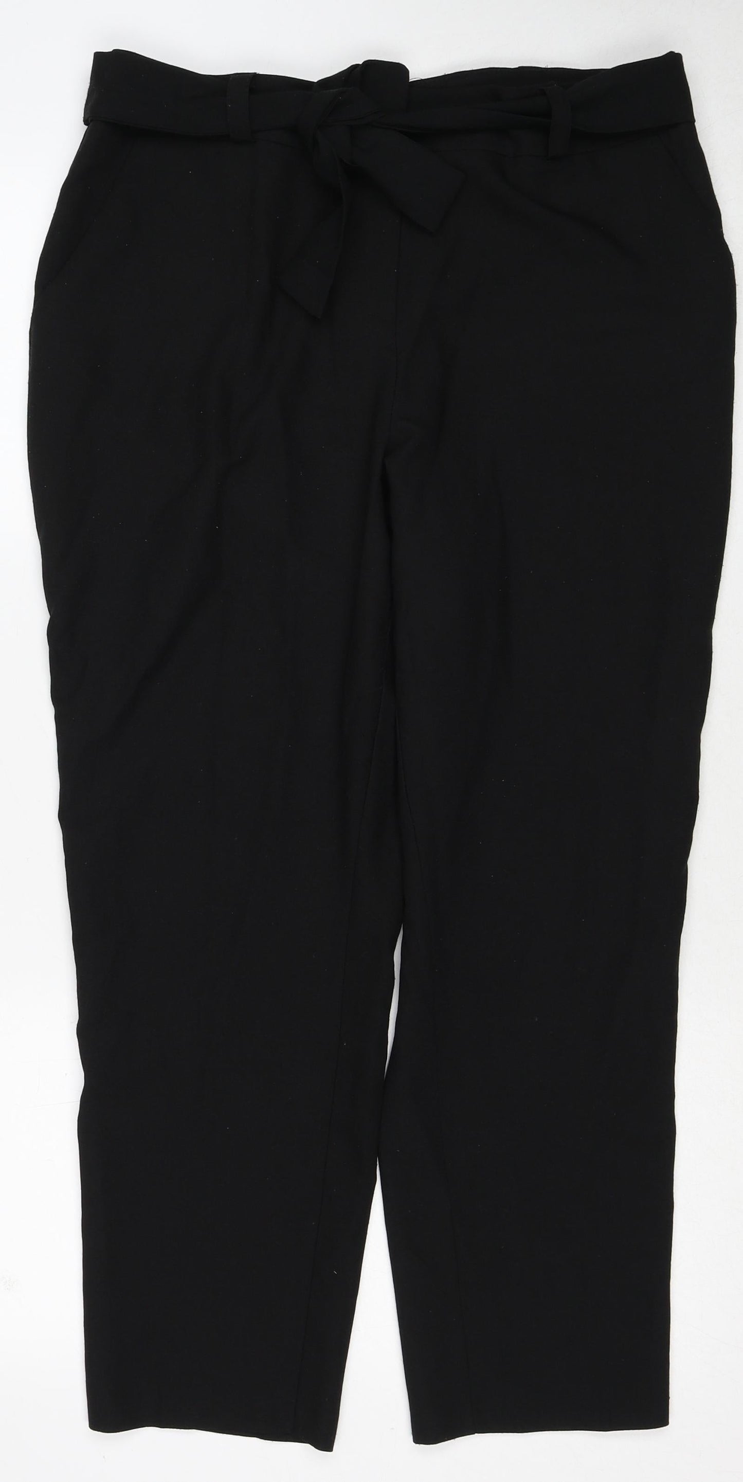 Womens UK Size 14 Dorothy Perkins Regular Fit  Black Trousers