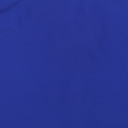 Orantez Womens Blue Polyester Basic Button-Up Size 12 V-Neck