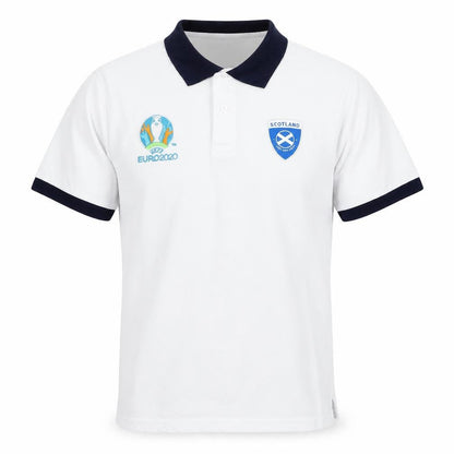 Mens UK Size L UEFA EURO Cotton Polo Shirt