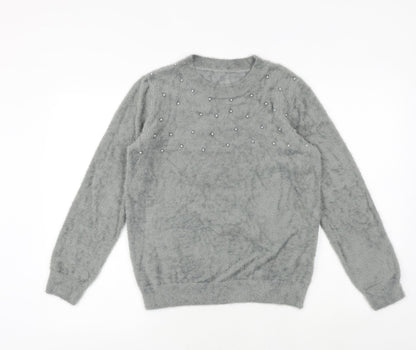 Womens UK Size S Klass Grey Pullover Jumper