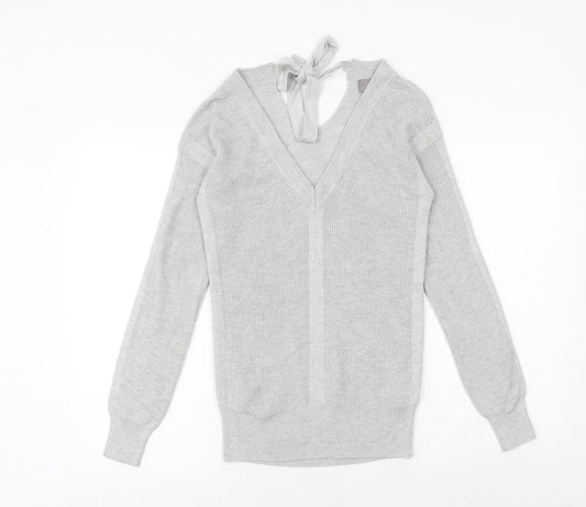 Womens UK Size 8 NEXT Silver Pullover Jumper