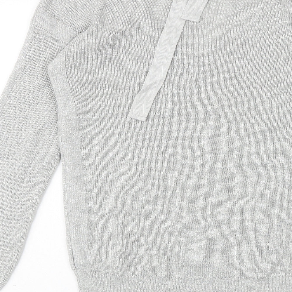 Womens UK Size 8 NEXT Silver Pullover Jumper
