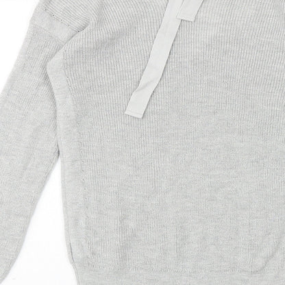 Womens UK Size 8 NEXT Silver Pullover Jumper