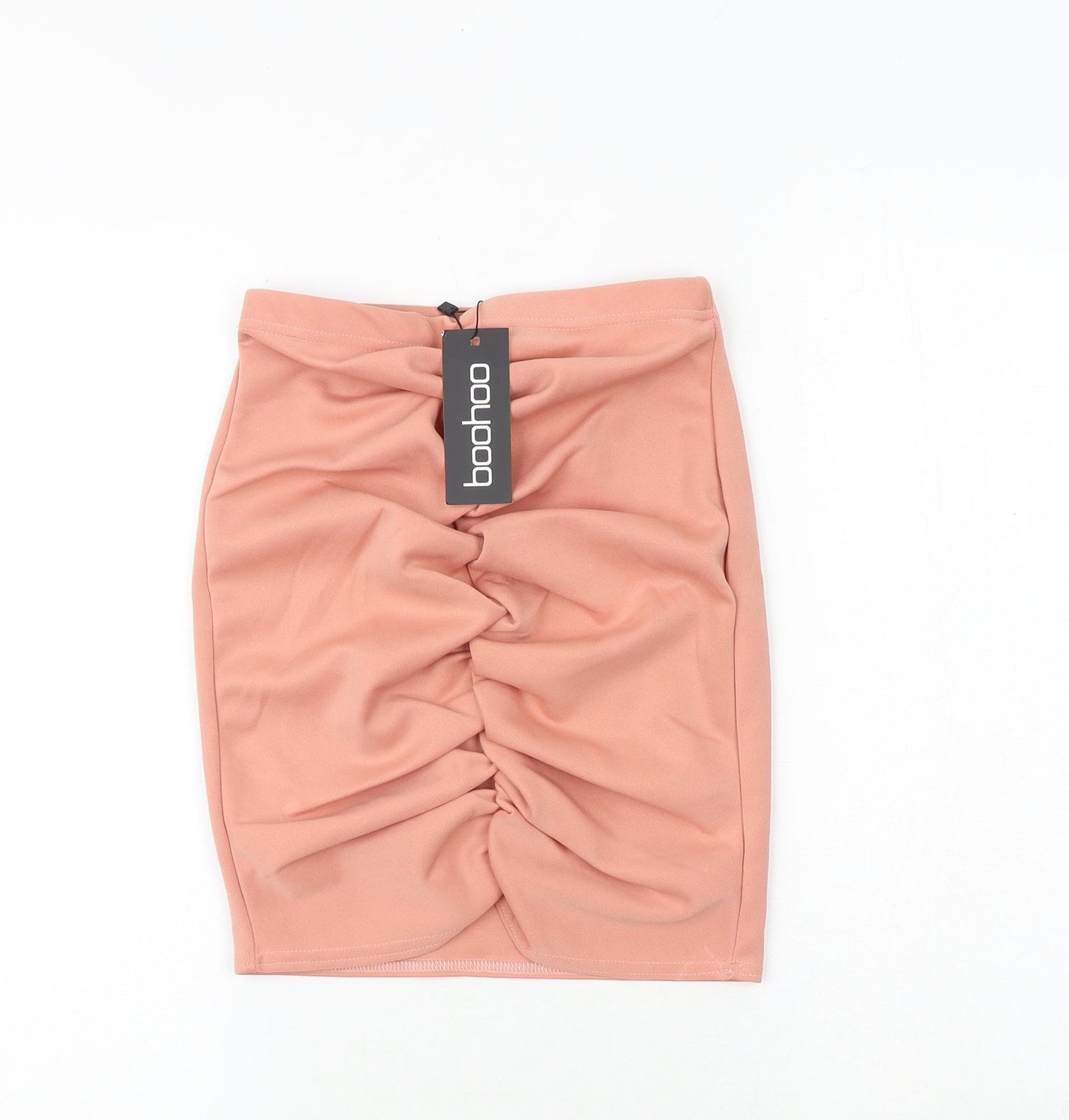 Boohoo Womens Pink Polyester Bandage Skirt Size 8