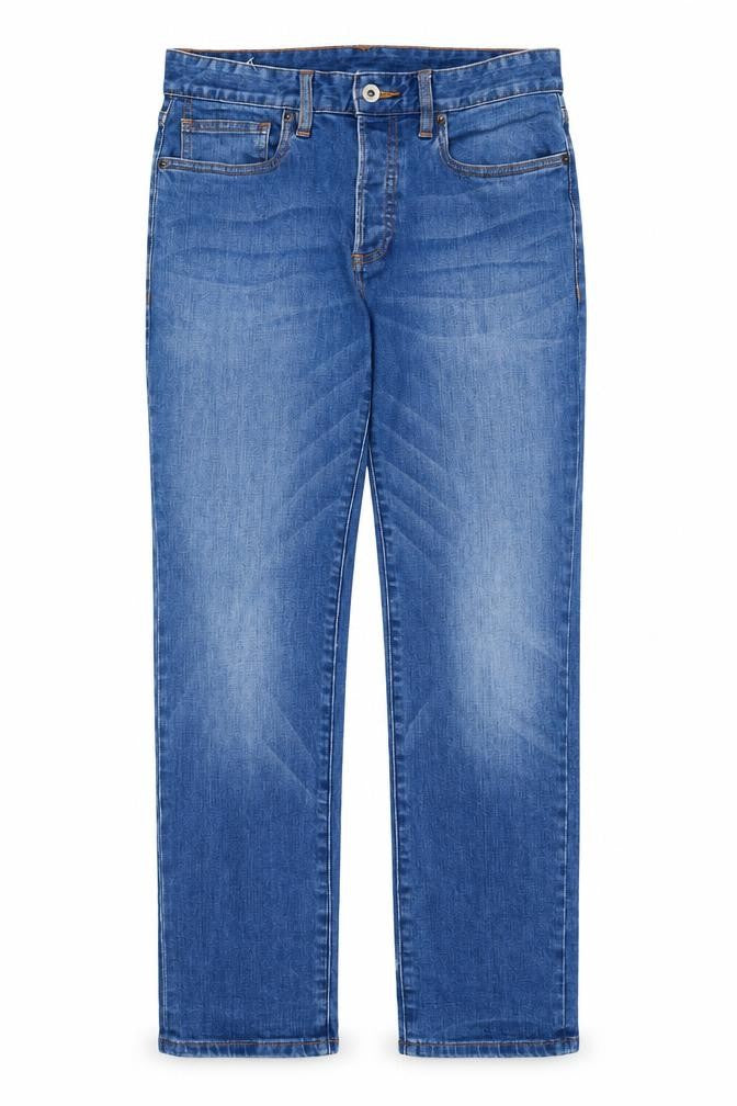 Mens UK Size 30 in Topman Regular Fit Straight Blue Jeans