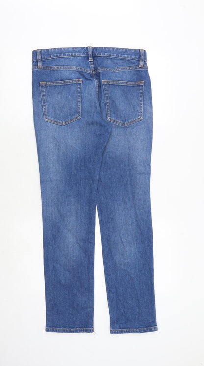 Mens UK Size 30 in Topman Regular Fit Straight Blue Jeans