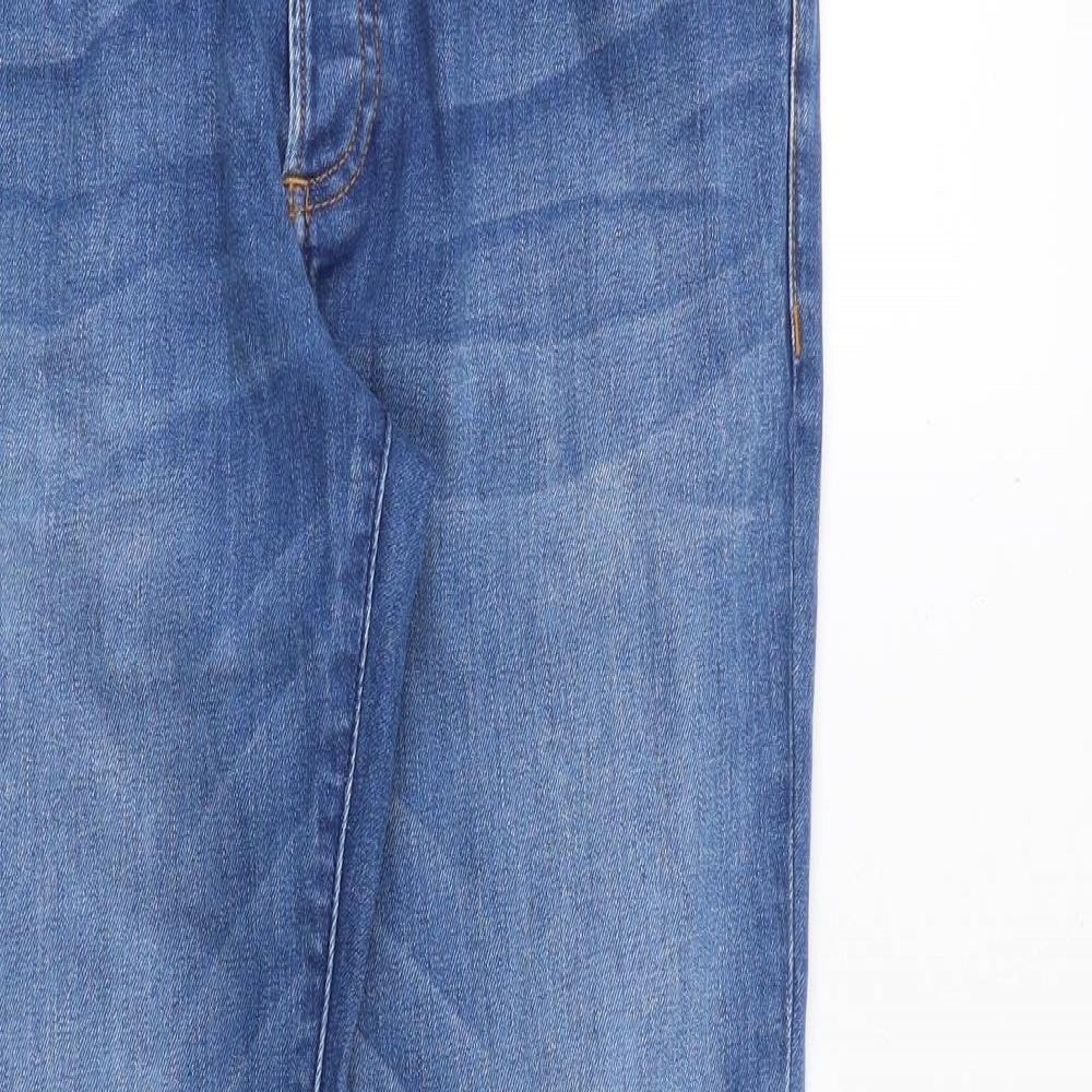 Mens UK Size 30 in Topman Regular Fit Straight Blue Jeans