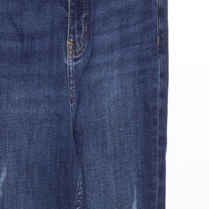 Womens UK Size 10 Marks and Spencer Regular Fit Skinny Blue Jeans