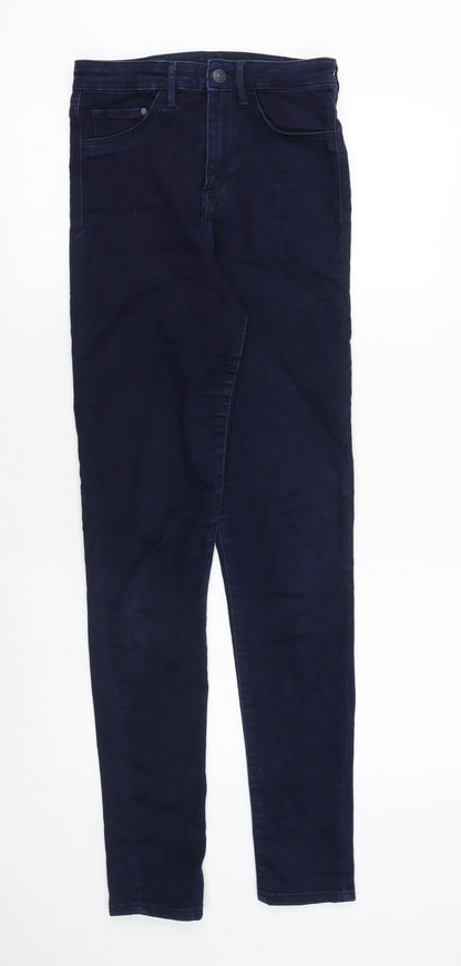 Womens UK Size 26 in H&M Regular Fit Skinny Blue Jeans