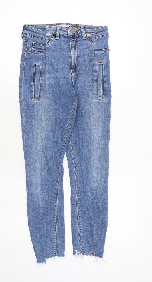 ASOS Womens Blue Cotton Skinny Jeans Size 26 in Regular Zip