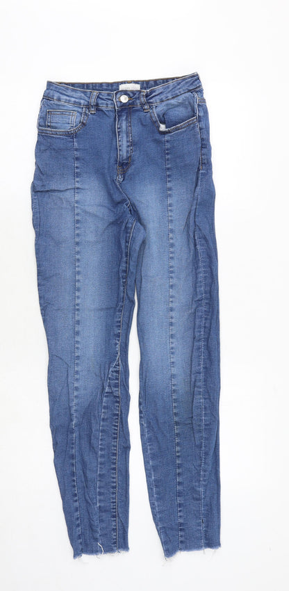 Urban Bliss Womens Black Cotton Skinny Jeans Size 10 Regular Zip