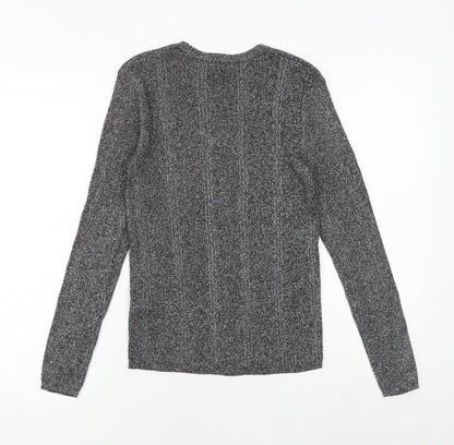 Womens UK Size 8 Marks and Spencer Silver Basic Blouse