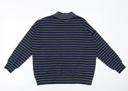 Womens UK Size M Marks and Spencer Blue Pullover Jumper