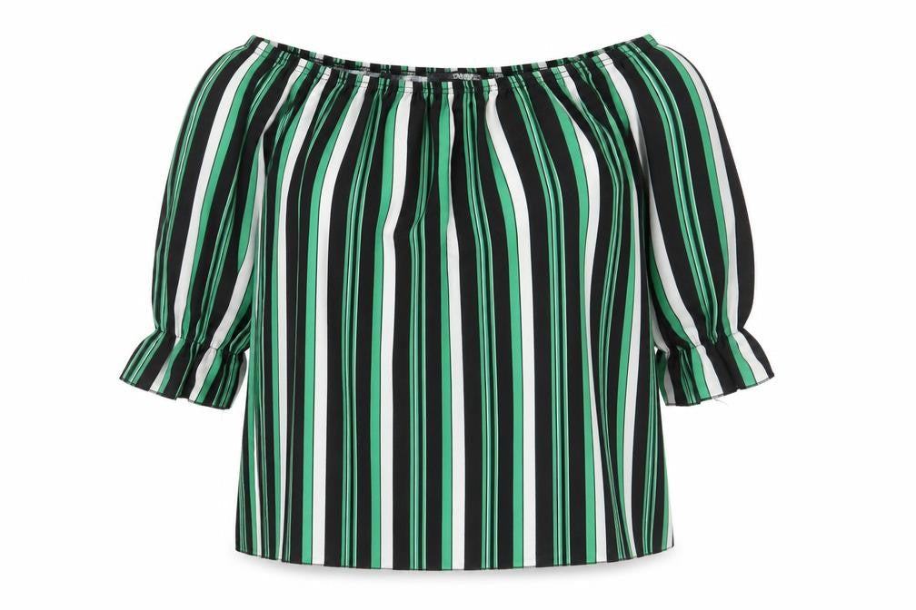 Womens UK Size 8 Quiz Green Basic Blouse