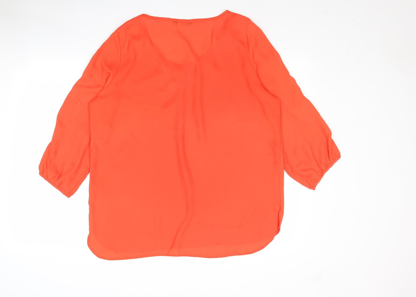 Womens UK Size 14 Marina Kaneva Red Basic T-Shirt