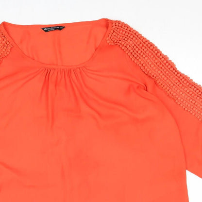 Womens UK Size 14 Marina Kaneva Red Basic T-Shirt
