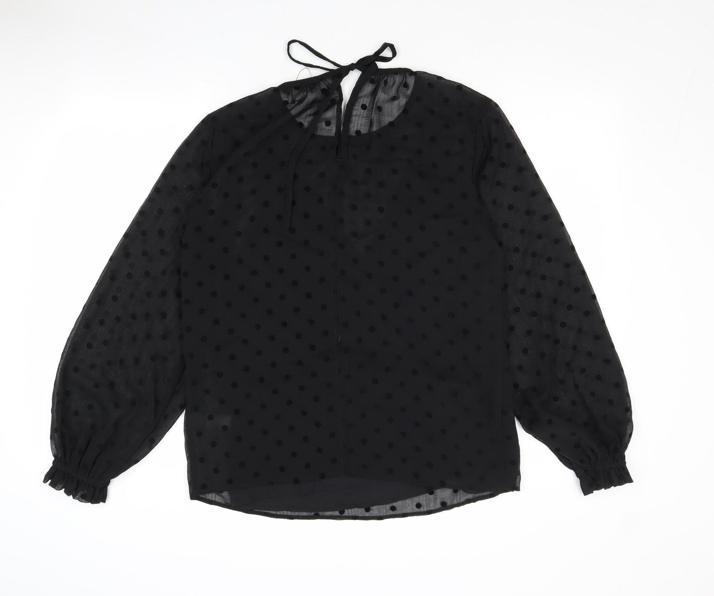 Womens UK Size 8 Marks and Spencer Black Basic Blouse