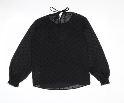 Womens UK Size 8 Marks and Spencer Black Basic Blouse