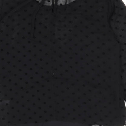 Womens UK Size 8 Marks and Spencer Black Basic Blouse