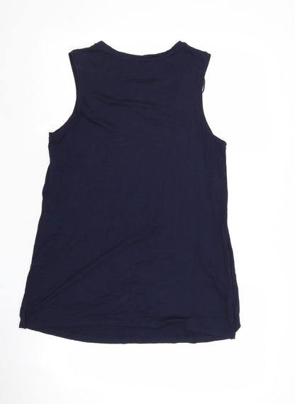 Womens UK Size M Blooming Marvellous Blue Basic Tank