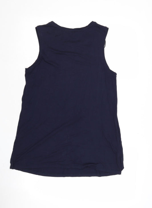 Womens UK Size M Blooming Marvellous Blue Basic Tank