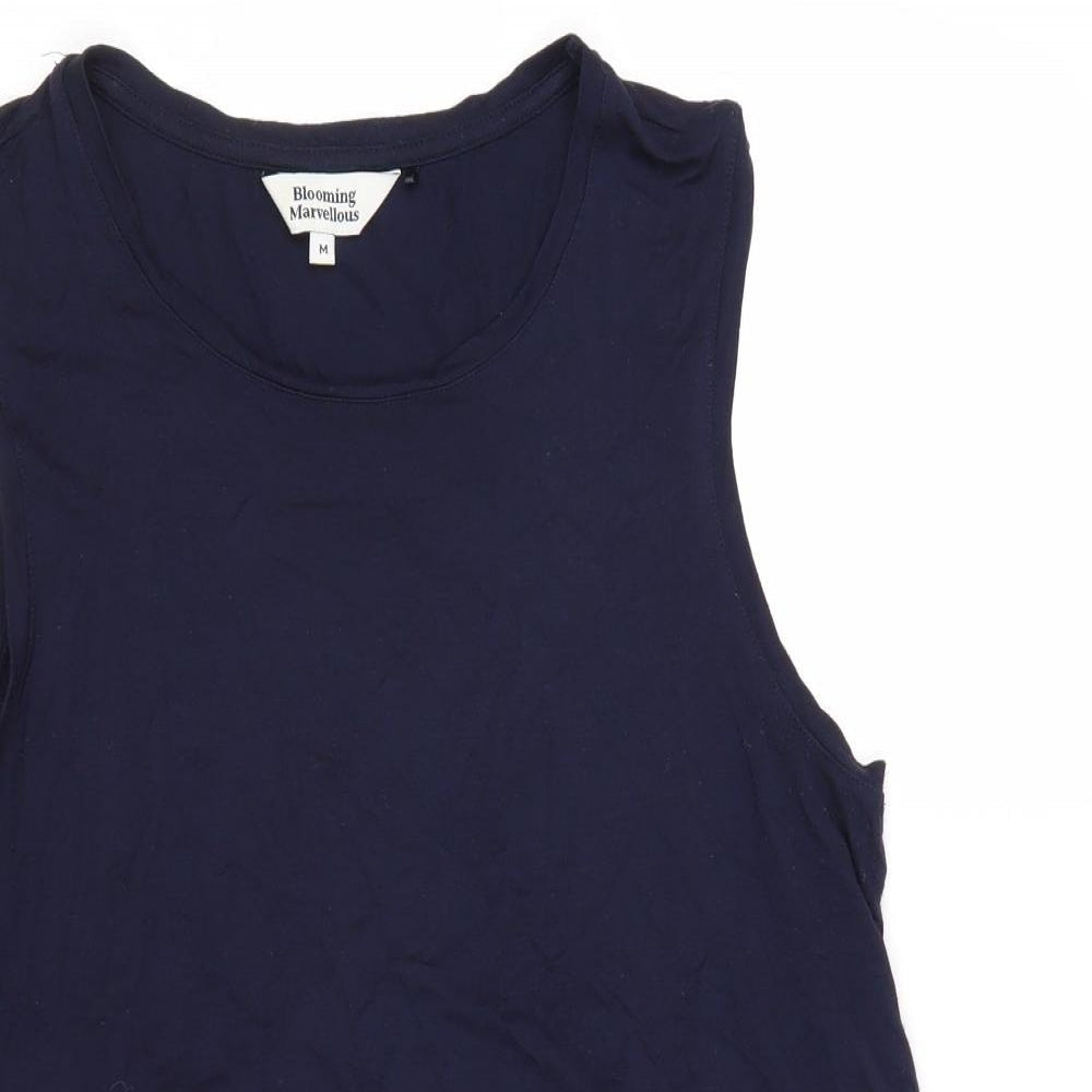 Womens UK Size M Blooming Marvellous Blue Basic Tank