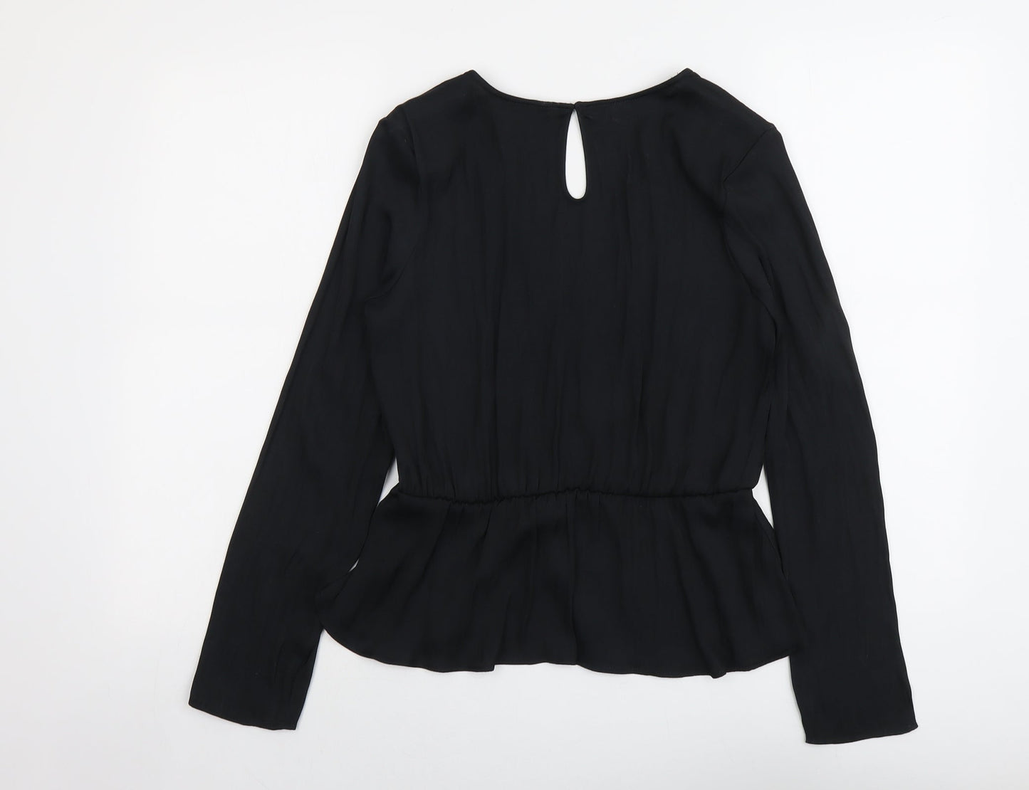 Womens UK Size 8 Marks and Spencer Black Basic Blouse