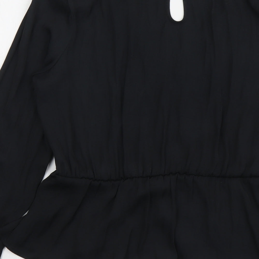 Womens UK Size 8 Marks and Spencer Black Basic Blouse