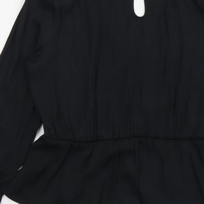 Womens UK Size 8 Marks and Spencer Black Basic Blouse