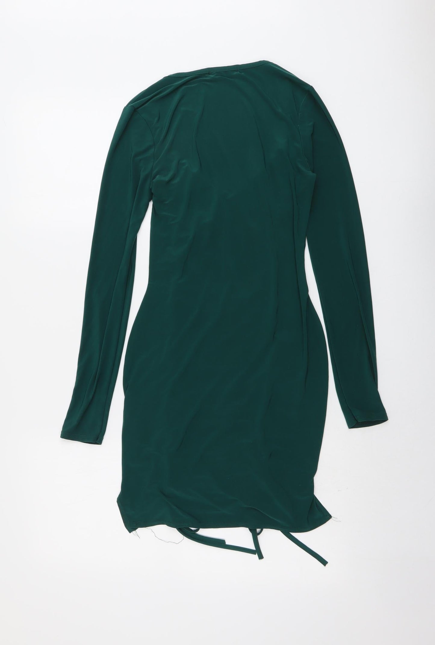 Femme Luce Womens Green Polyester Shift Size 10 Round Neck Pullover