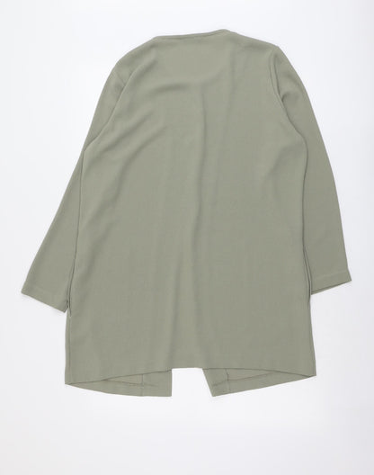 Womens UK Size 14 Marks and Spencer Green Overcoat