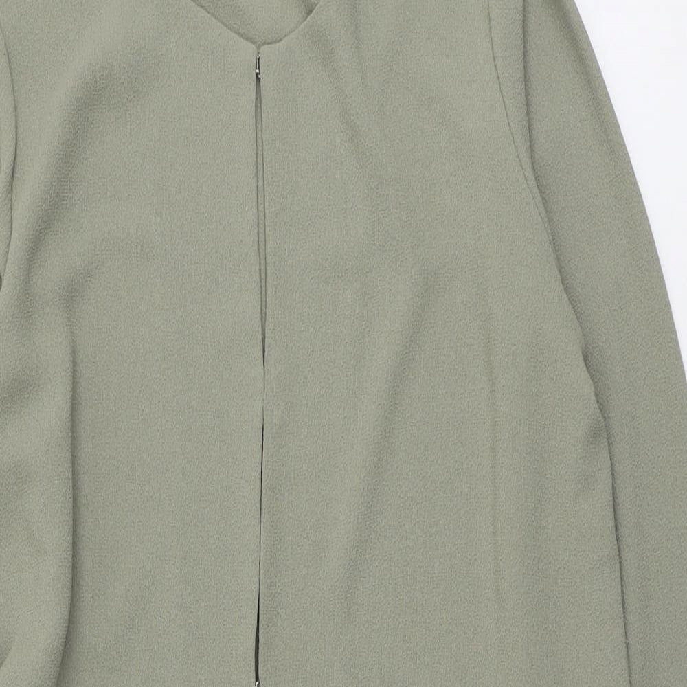 Womens UK Size 14 Marks and Spencer Green Overcoat