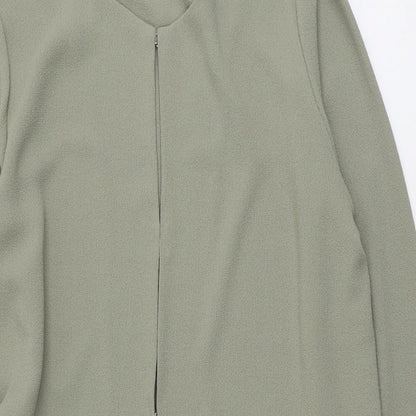 Womens UK Size 14 Marks and Spencer Green Overcoat