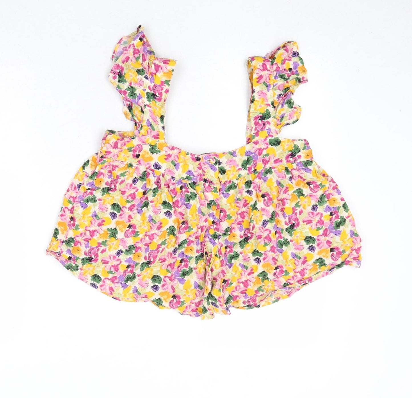 Womens UK Size 10 Only Multicoloured Cropped Tank