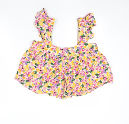 Womens UK Size 10 Only Multicoloured Cropped Tank