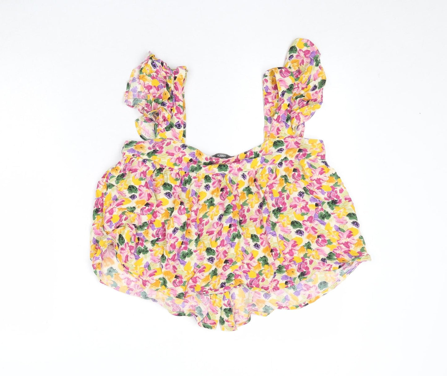 Womens UK Size 10 Only Multicoloured Cropped Tank