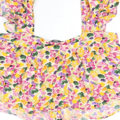 Womens UK Size 10 Only Multicoloured Cropped Tank