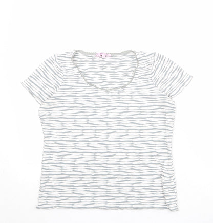 Womens UK Size 14 Per Una Ivory Basic T-Shirt