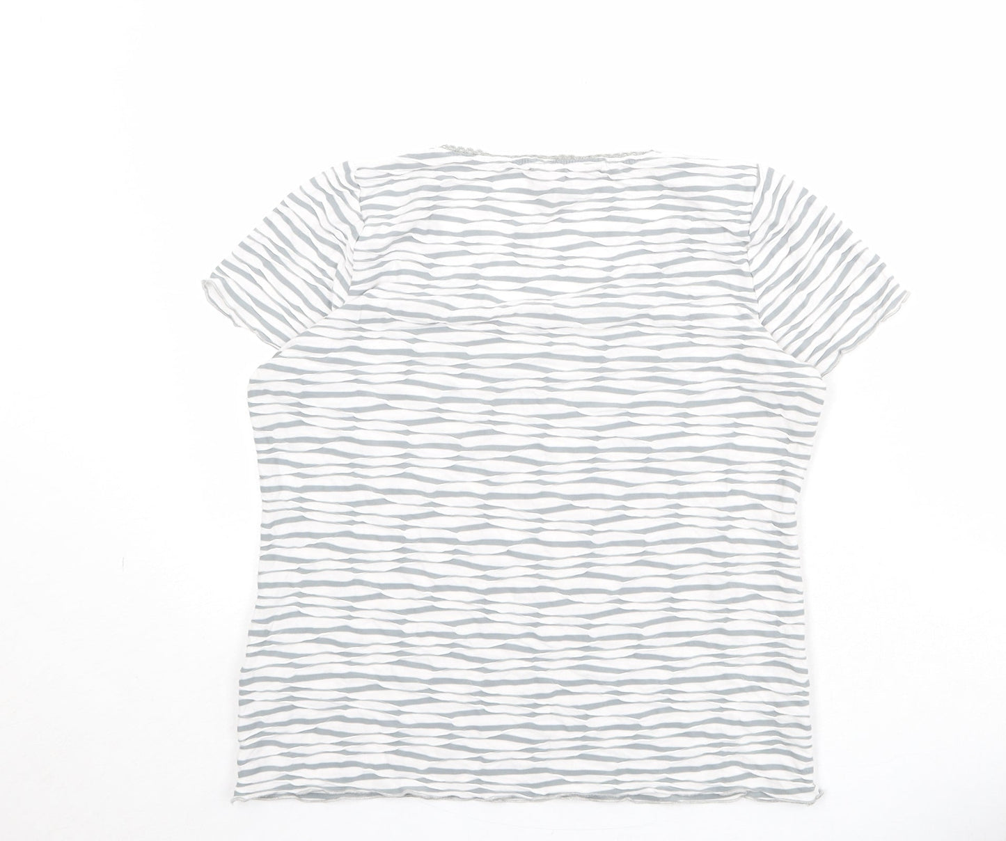 Womens UK Size 14 Per Una Ivory Basic T-Shirt