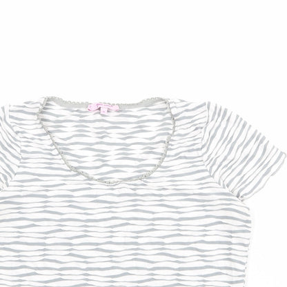 Womens UK Size 14 Per Una Ivory Basic T-Shirt