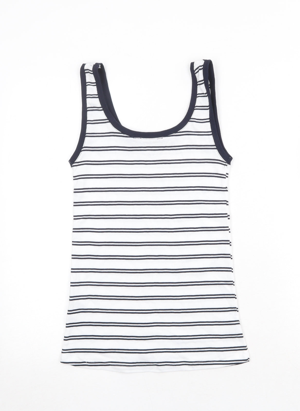 Womens UK Size 8 Marks and Spencer White Basic Tank